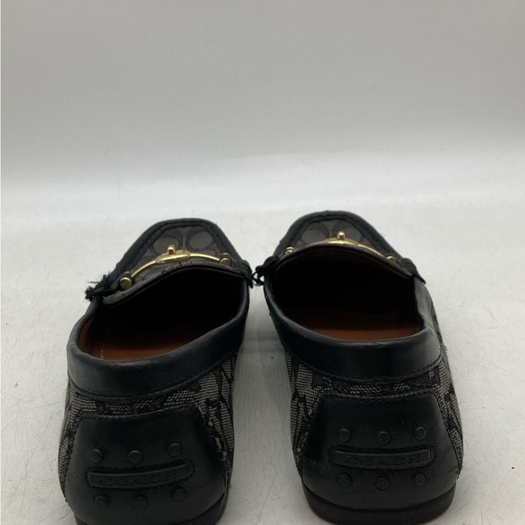 Coach Black Quilted Flats with Gold Accent - Picture 5 of 8